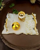 Destiny Gold Söz Tepsisi ve Nişan Tepsisi ve Damat Kahvesi - 2