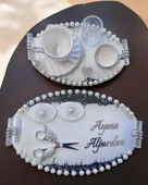 Jubilation Gümüş İncili Söz Nişan Tepsisi gümüş - 2