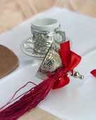 Elm Damat Kahve Fincanı  Kırmızı - 2