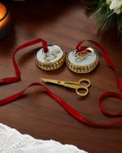 Neve Aynalı Yükselti ve Söz Makası Seti krem - 1