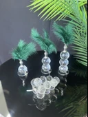 Cascade Dekoratif Gümüş Tüylük ve Üzüm krem - 1