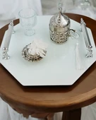 Unity Söz Damat Kahve Tepsisi Beyaz - 1