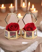 Pianeta Altıgen Gül Detaylı Yüzük Yükselticisi gold - 1