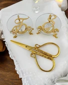 Magia Cam Yükselti ve Söz Makası Seti krem - 1