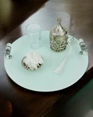 Cherish Nişan Söz Kahve Tepsisi  Beyaz - 1