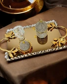 Amour Söz Nişan Kahve Tepsisi  BRONZ - 1