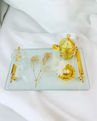 Radiant Söz Nişan Kahve Tepsisi  gold - 1