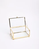 Otis Dekoratif Cam Kutu gold - 1