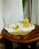 Spark Söz Damat Kahve Tepsisi  Siyah - 1
