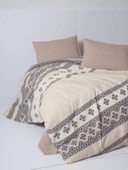 Cotton Box Flanel Nevresim Takımı Çift Kişilik Anita Karamel thumbnail 1