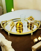 Infinity Söz Nişan Kahve Tepsisi  gold - 1