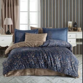 Hobby Çift Kişilik Saten Nevresim Gris Gold thumbnail 1