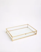 Amira Dekoratif Cam Kutu gold - 2