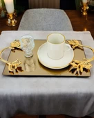 Amour Söz Nişan Kahve Tepsisi  gold - 1