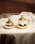 Mila Lüx Damat Kahve Fincanı ve Lokumluk gold - 1