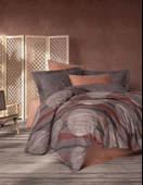 Cotton Box Modern Çift Kişilik Nevresim Takımı Fluss Tarçın - 1