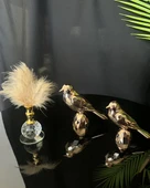 Meadow Gold Dekoratif Kuş ve Tüylük Seti gold - 1