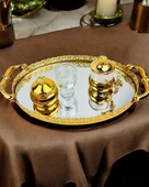 Togetherness Nişan kahve tepsisi ve Söz Tepsisi Siyah - 3