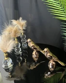 Breeze Dekoratif Gold Kuş ve Tüylük BRONZ - 1