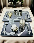 Elegance Nişan Tepsisi ve Söz Nişan Tepsisi  BEYAZ-GÜMÜŞ - 1