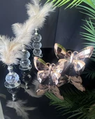 Vita Gümüş Dekoratif Kelebek ve Tüylük BRONZ - 1