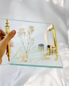 Radiant Şeffaf Söz Nişan Tepsisi Beyaz - 4