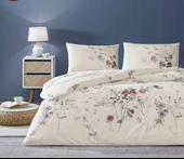 Taç Çift Kişilik Ranforce Nevresim Takımı Kiara Ekru thumbnail 1