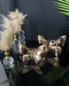 Solace Gold Dekoratif Kelebek ve Tüylük BRONZ - 1