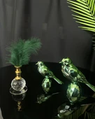 Meadow Gold Dekoratif Kuş ve Tüylük Seti  krem - 1