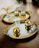 Togetherness Nişan kahve tepsisi ve Söz Tepsisi  Beyaz - 1