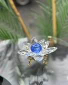 Elara Dekoratif Ayaklı Lotus  mavi - 2