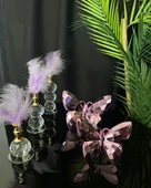 Solace Gold Dekoratif Kelebek ve Tüylük Pembe - 1