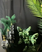 Solace Gold Dekoratif Kelebek ve Tüylük Beyaz - 1