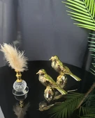 Meadow Gold Dekoratif Kuş ve Tüylük Seti gold - 2