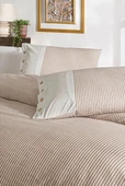 Özdilek Çift Kişilik Ranforce Nevresim Takımı Natural Line Somon - 2