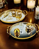 Togetherness Nişan kahve tepsisi ve Söz Tepsisi krem - 1