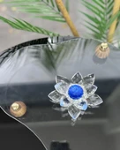 Gaelle Dekoratif Lotus  mavi - 2