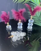 Elysia Dekoratif Gold Tüylük ve Üzüm Kırmızı - 1