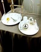 Adoration Polyester Söz Tepsisi krem - 6