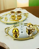 Infinity Gold Şık Söz Nişan Tepsisi  Siyah - 1