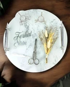 Radiance Gümüş Nişan Tepsisi GRİ - 2