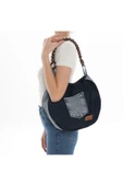 ÇANTA avvaH Özel Tasarım Jeans Detaylı Kaşe Kol Çantası LKBA1038 - 1