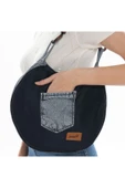 ÇANTA avvaH Özel Tasarım Jeans Detaylı Kaşe Kol Çantası LKBA1038 - 2