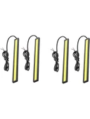 4 x Su Geçirmez Süper Parlak Araba Drl Sis Sürüş Lambaları Cob LED Işık Beyaz - 2