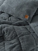 Cotton Box Peluş Çift Kişilik Yorgan Seti Gri - 3