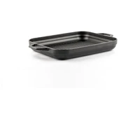 HOSSEVEN HS DD GTV 2632 DİKDÖRTGEN IZGARA TAVA 26*32 CM ÇİFT KULP SİYAH - 1