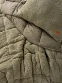 Cotton Box Peluş Çift Kişilik Yorgan Seti Taş thumbnail 2