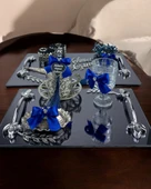 Thorn Söz Nişan Tepsisi ve Damat Kahve Tepsisi - 1