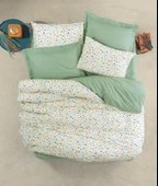 Cotton Box Tek Kişilik Petite Nevresim Takımı Lola Yeşil thumbnail 1