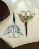 Lila Gold ve Gümüş Melek Kanatlı Söz Makası Organizasyon - 1